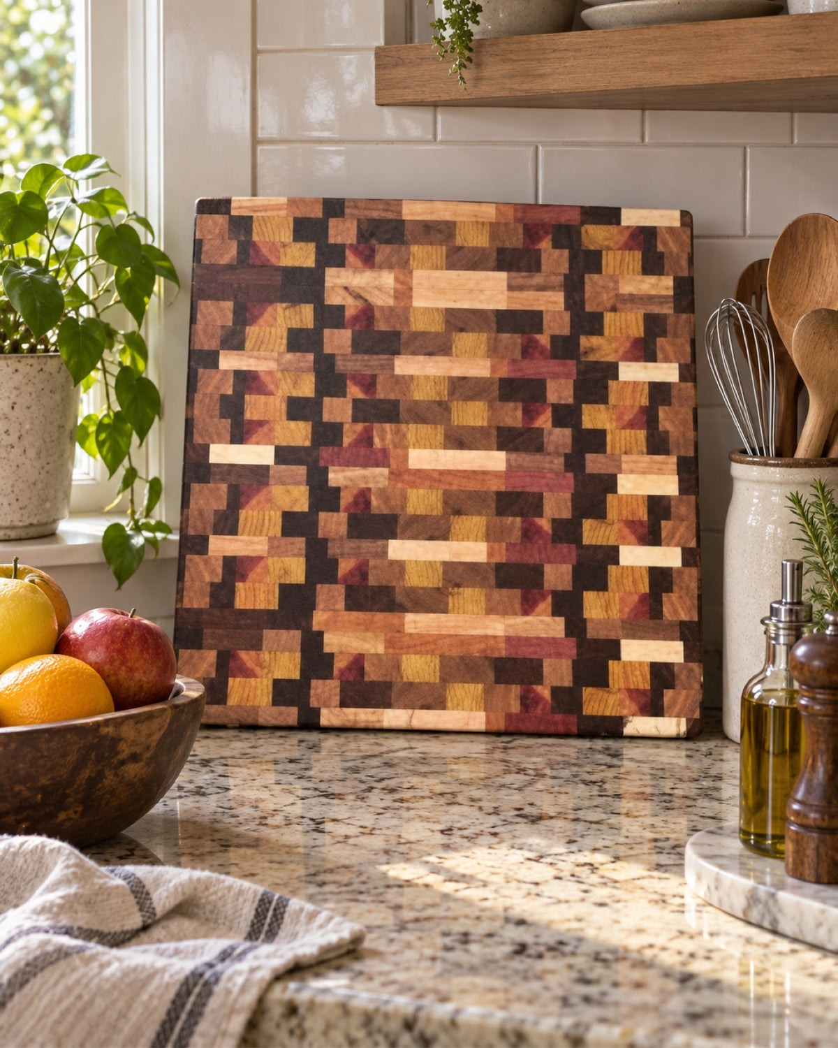 End-Grain Mosaic Cutting Board