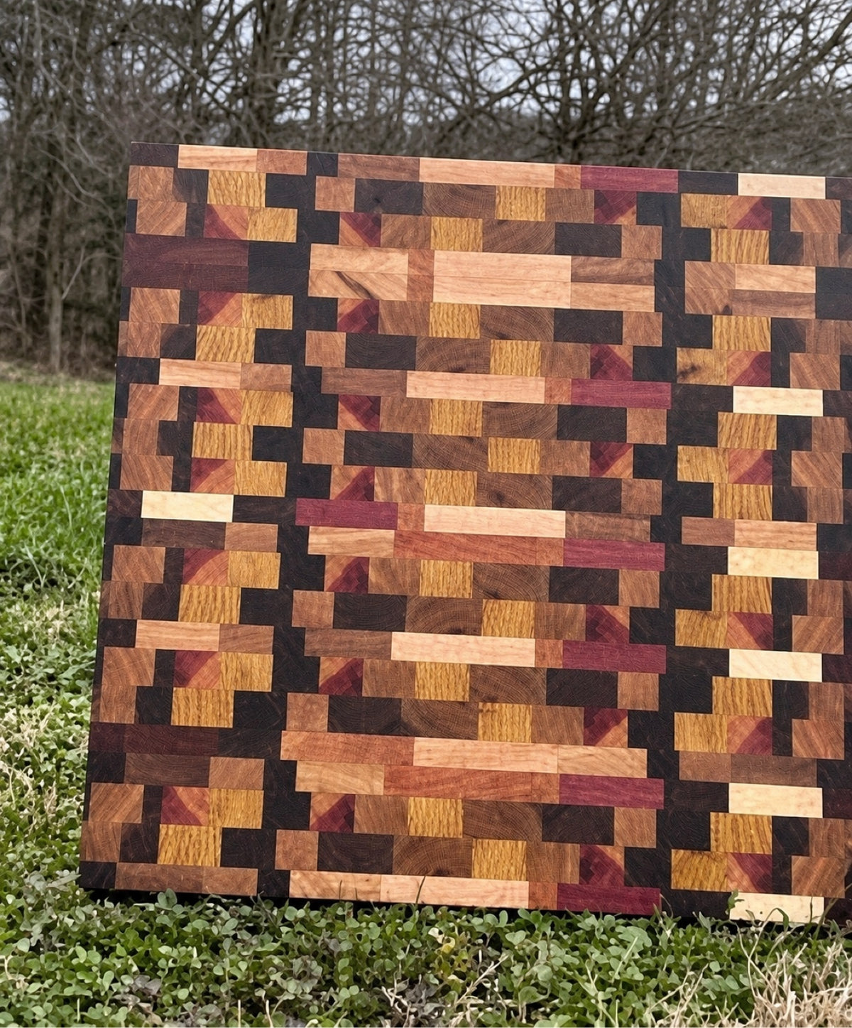 End-Grain Mosaic Cutting Board