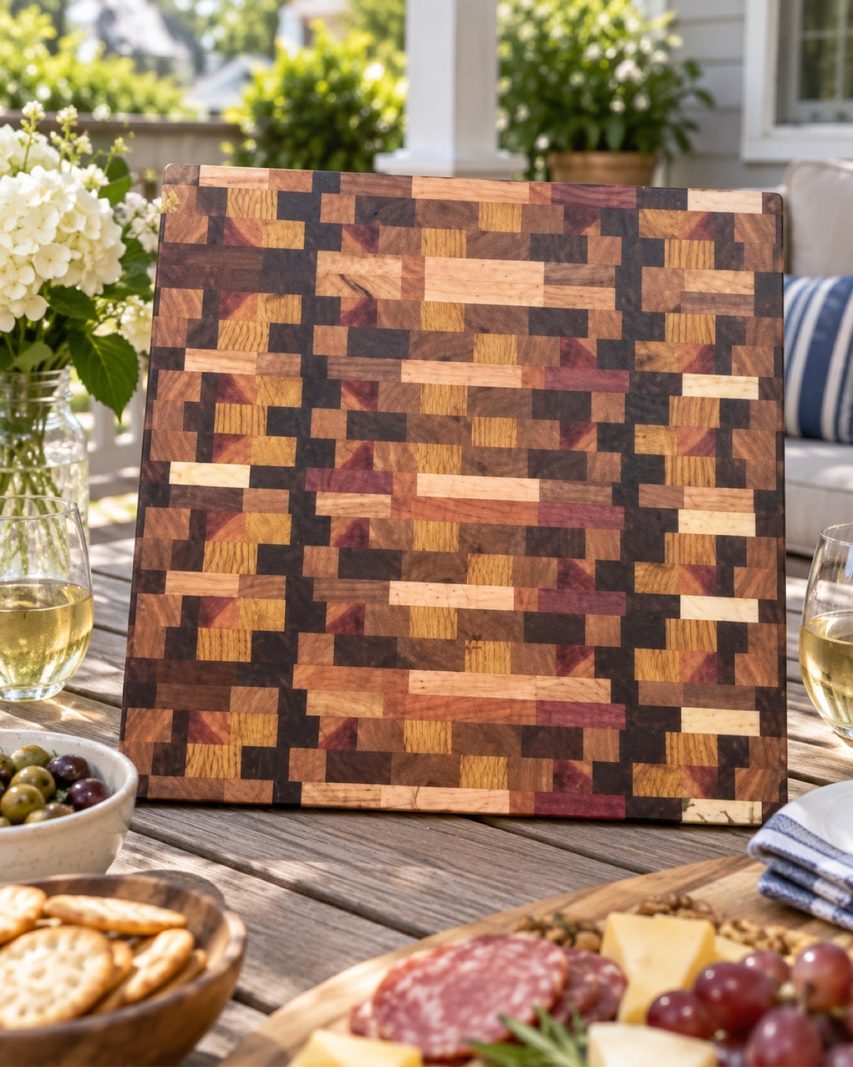 End-Grain Mosaic Cutting Board