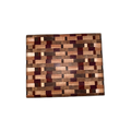 Brickwork Poplar, Hickory, Oak, Orange Padauk & Walnut Cutting Board