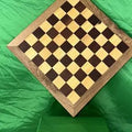 Handmade Diamond Maple, Black Ebony & Oak Chessboard