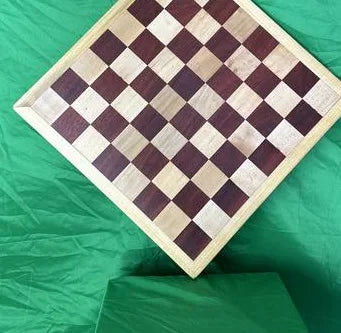 Handmade Diamond Maple & Bloodwood Chessboard