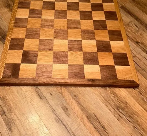 Handmade Walnut & Oak Chessboard