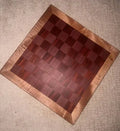 Handmade Diamond Purpleheart, Bloodwood & Maple Chessboard