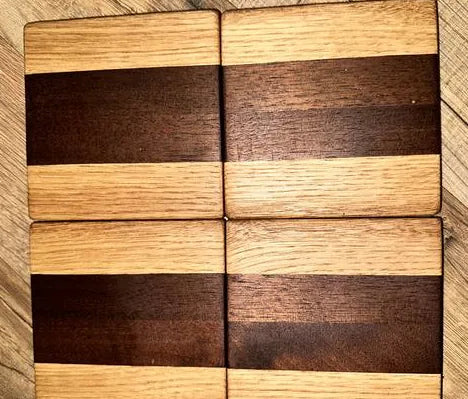 Handmade Walnut & Oak Cutting Board