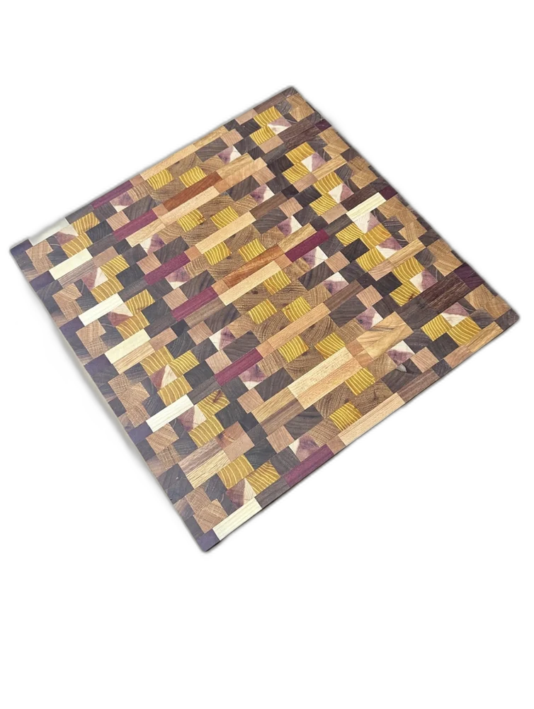 Handmade Chaos Board Poplar, Walnut & Oak Cutting Board