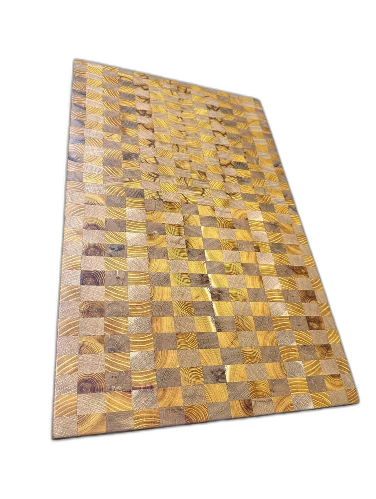 Handmade Checker Oak & Yellow Osage Cutting Board