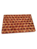 Handmade Diamond Wave Walnut & Maple Cutting Board