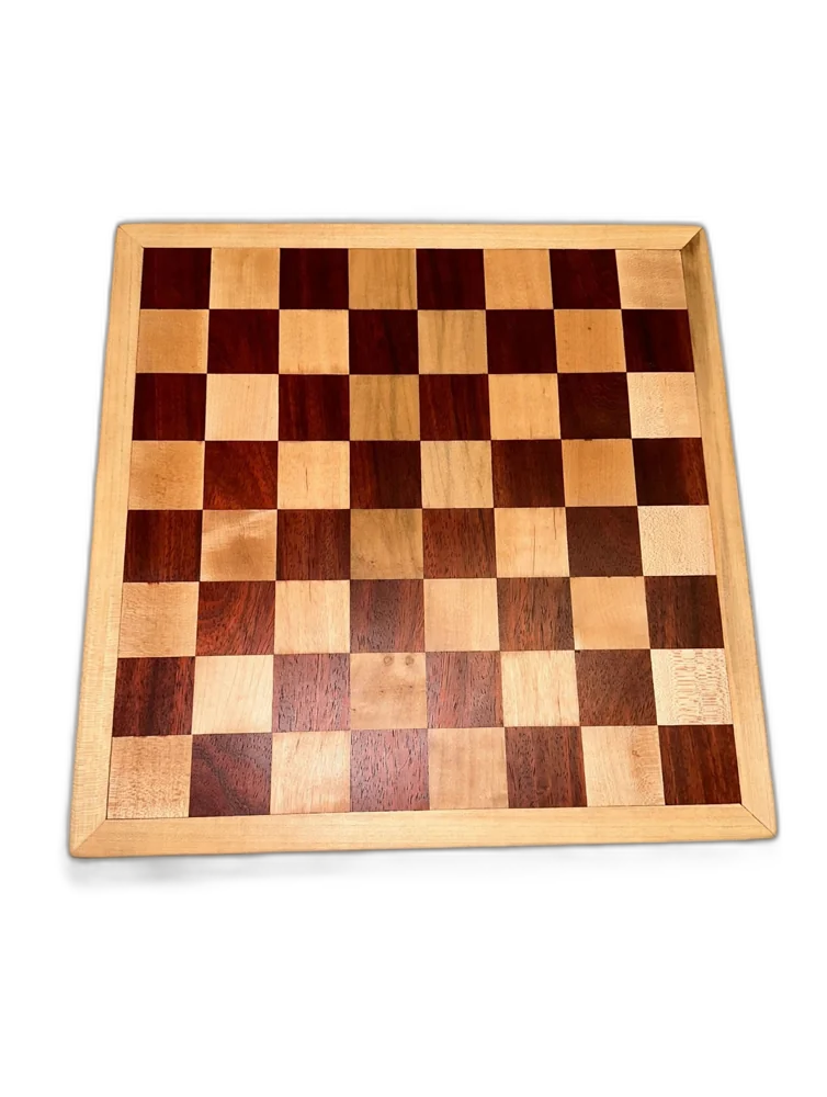 Handmade Ember Chessboard Maple & Bloodwood Chessboard