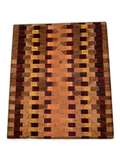 Handmade Harvest Chaos Walnut, Yellow Padauk, Hickory, Oak & Purpleheart Cutting Board