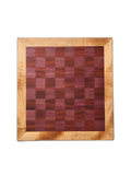Checker Crown Poplar, Walnut & Oak Chessboard