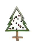Holiday Green Tree Mixed hardwood Decor Piece