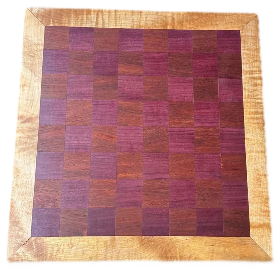 Purple Mosaic Purpleheart & Maple Chessboard