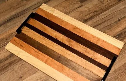 Handmade Walnut, Hickory & Maple Charcuterie Board