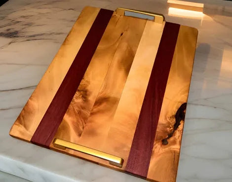 Handmade Purpleheart & Maple Charcuterie Board