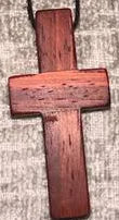 Handmade Bloodwood Cross Necklace sm-31