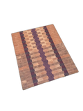 Handmade Violet Board Bloodwood, Purpleheart, Walnut & Oak Cutting Board