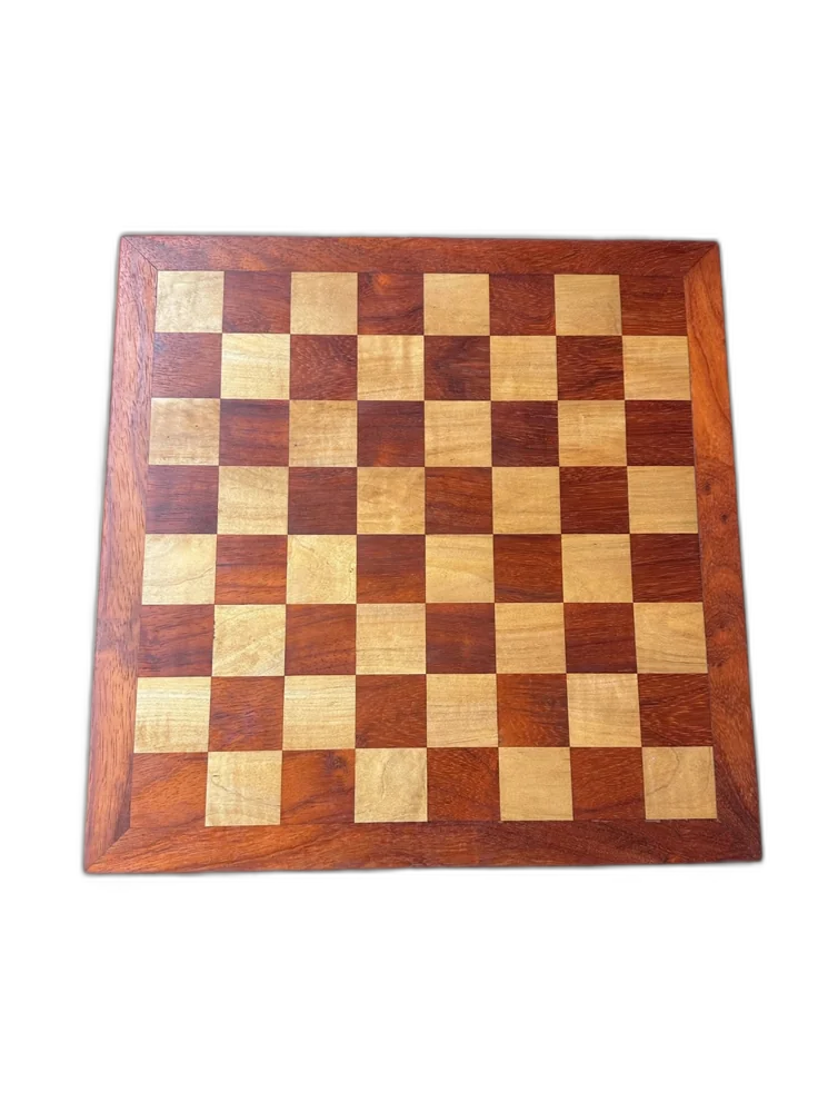 Warm Red Maple & Bloodwood Chessboard